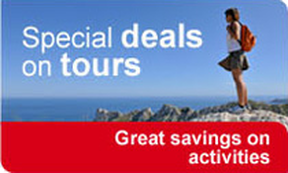 Special deals on tours and activities